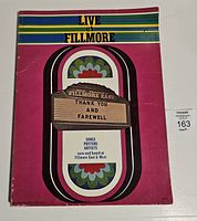 Front cover of Live at Fillmore program booklet