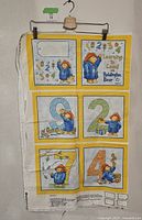 Full fabric panel showing numbers 1-4 and 9-7 sections