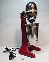 Front angled view of mixer with power cord visible