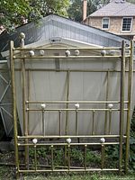 Full view brass headboard/footboard front