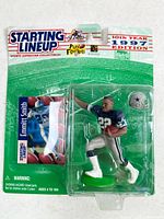 Front view of sealed Emmitt Smith Starting Lineup figure and card