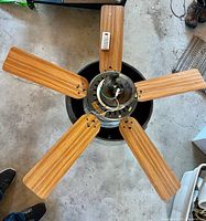 Fan body with blades and remote view