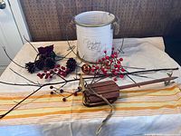 All items arranged together on table