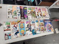 All 18 Cracked magazines laid out for full lot view