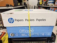 Full view of sealed HP Office20 paper box