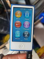 Front view showing touchscreen interface and casing