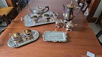 Full set on table showing all pieces