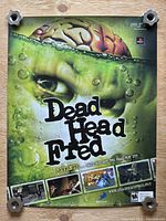 Full view of Dead Head Fred promotional poster with PSP and PlayStation logos, approximate 22x28 inches