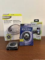 Front view of all four boxed items