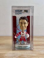 Front view of sealed Curtis Joseph Mini PlayMakers bobblehead