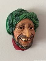 Front view of Bossons Kurd chalkware head