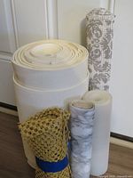 All five liner rolls standing together