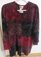 Front view of Coldwater Creek colorblock sweater