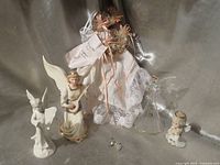 Group shot of all five angel items displayed together