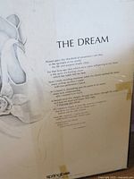 Close-up of The Dream puzzle box/poem