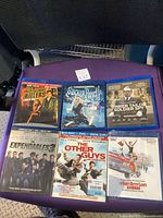 All six Blu-ray cases laid out showing front covers