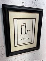 Framed Benjamin Chee Chee art card front view