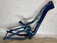 Full view of Yeti SB5 Beti carbon frame showing front and rear triangle