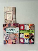 Front view of three hardcover design books