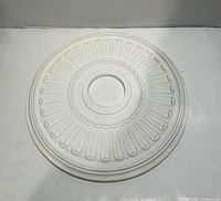 Front view of ceiling medallion showing full design