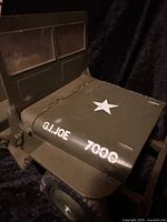 Front view of GI Joe jeep showing markings