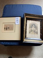 Both framed artworks side by side