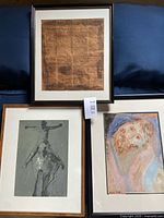 Overview of all three framed artworks