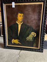 Front view of framed painting