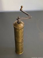 coffee mill assembled with handle folded out