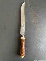 Full view of carving knife front side