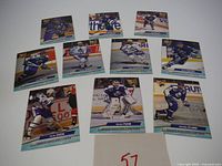 Group shot of ten Fleer Ultra Toronto Maple Leafs cards