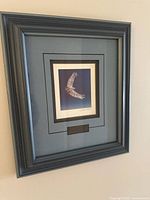 Full view of framed signed paper sculpture print