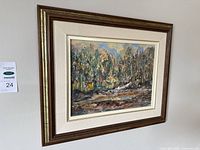 Framed painting overall view