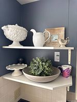 Full lot on shelves showing most items