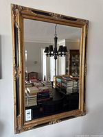 Full view of mirror on wall