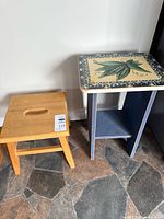 Overall view of both stools