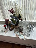 Entire assortment on windowsill