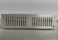 Front view of Luxman G-11 equalizer showing all slider controls