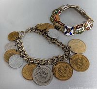 Both bracelets side by side showing overall design and charms