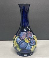 Full front view of Moorcroft vase