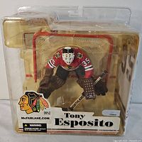 Front view of sealed McFarlane Tony Esposito figure in package