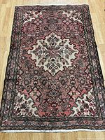 Full overhead view of entire rug on floor