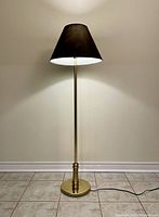 Lamp fully assembled and lit