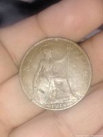 Reverse showing Britannia seated and 1918 date