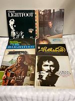 Group shot of eight visible Gordon Lightfoot LP covers