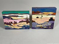 Both paintings front view