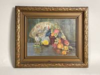 Full view of framed Ivan Eyre oil painting