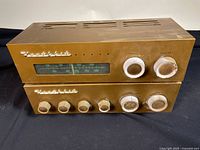 Front view showing both Heathkit units stacked