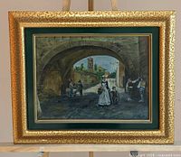 Front view showing full framed artwork