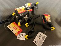 All six KC Pro 1" spring clamps with tags